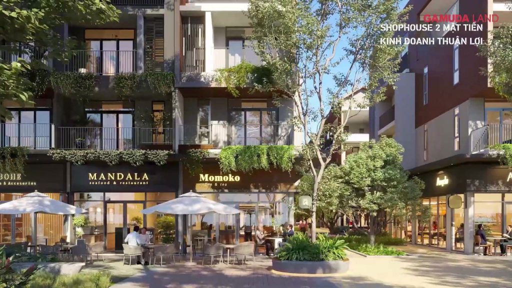 Kinh doanh thuận lợi với thiết kế mỗi căn Shophouse đều có 2 đến 3 mặt tiền