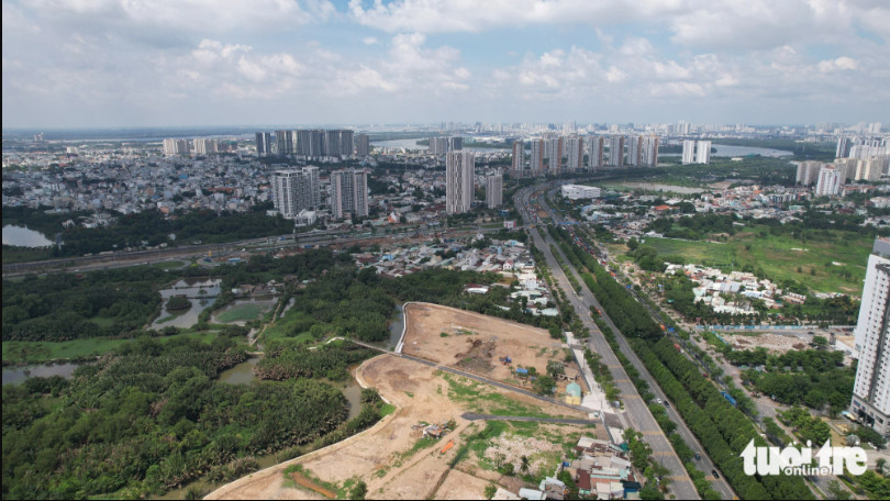 Dự án Eaton Park của Gamuda Land nằm ở đường Mai Chí Thọ, giúp tăng thêm nguồn cung căn hộ cho khu vực phía đông TP.HCM