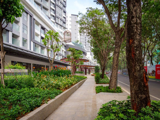 Hạ tầng tiện ích và không gian xanh tại Celadon Boulevard shophouse