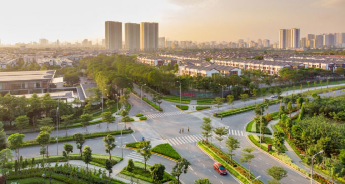 Khu đô thị xanh Gamuda Gardens tại Hoàng Mai, Hà Nội.