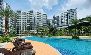 Hình ảnh thực tế tiện ích hồ bơi khui Diamond Celadon City