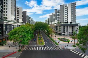 Hình ảnh thực tế đại lộ Shophouse Celadon City của Gamuda Land tại Tân Phú