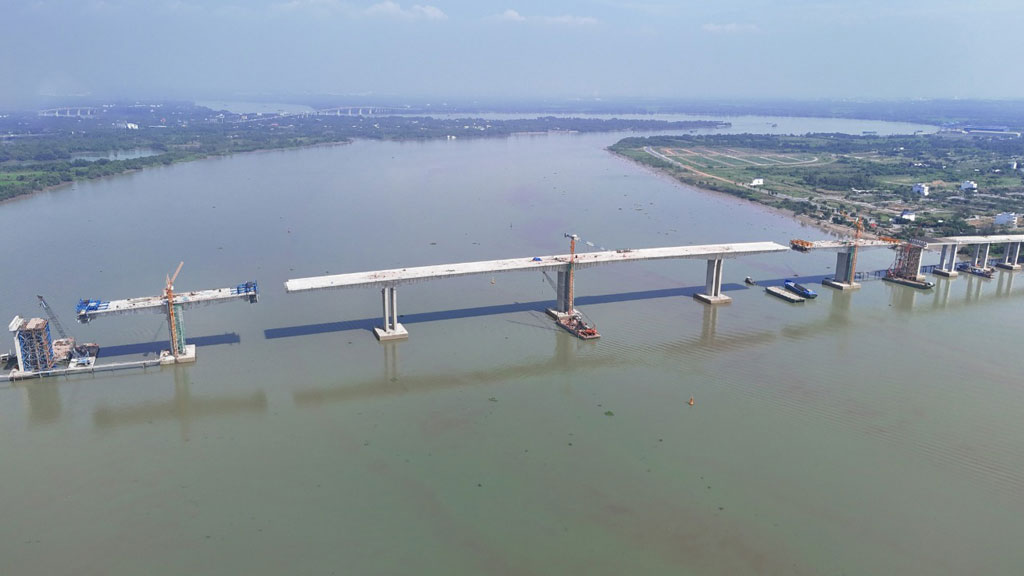 Tiến độ đường vành đai 3 HCM đoạn qua Nhơn Trạch ngày 20 tháng 12 năm 2024.