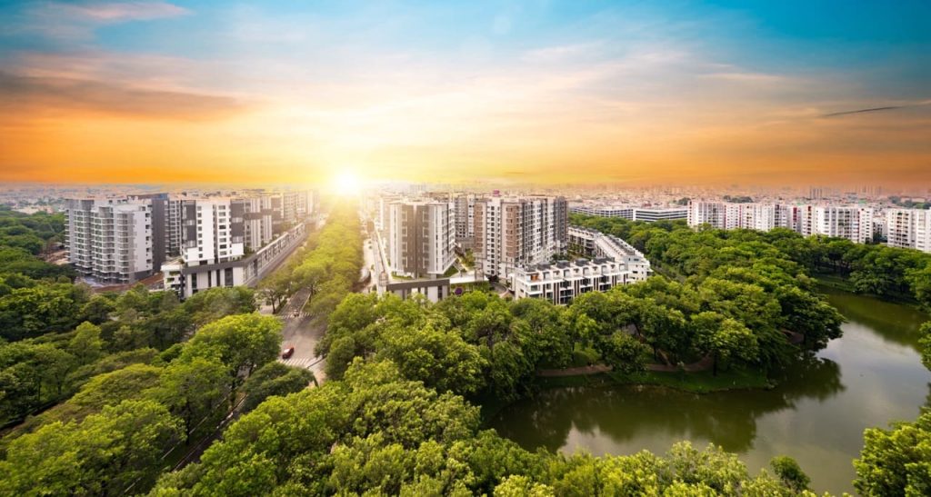 Hình ảnh khu đô thị Celadon City tại quận Tân Phú.
